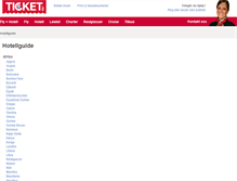 Tablet Screenshot of hotellguide.ticket.no